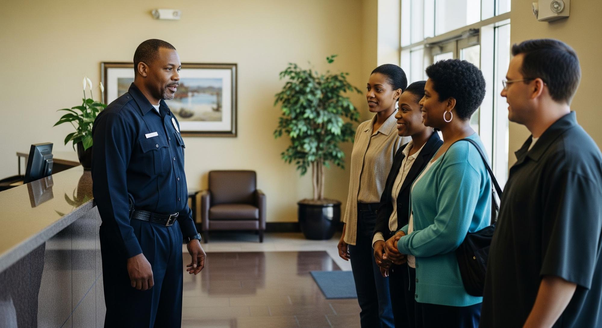 Unarmed Security Guards in Commercial Buildings